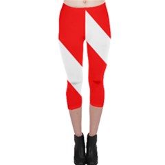 Diving Flag Capri Leggings  by FlagGallery