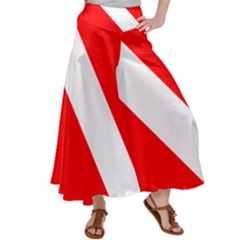 Diving Flag Satin Palazzo Pants by FlagGallery
