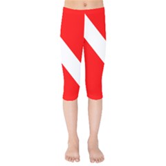 Diving Flag Kids  Capri Leggings 