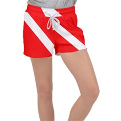 Diving Flag Women s Velour Lounge Shorts by FlagGallery