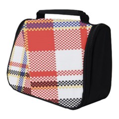 Plaid Mosaic Pixel Seamless Pattern Full Print Travel Pouch (small)