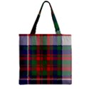 British Tartan Check Plaid Seamless Pattern Zipper Grocery Tote Bag View1