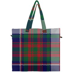 British Tartan Check Plaid Seamless Pattern Canvas Travel Bag by Wegoenart