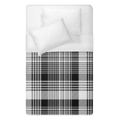 Black White Plaid Checked Seamless Pattern Duvet Cover (single Size) by Wegoenart