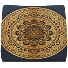 Luxury Mandala Background With Golden Arabesque Pattern Arabic Islamic East Style Premium Vector Seat Cushion by Wegoenart