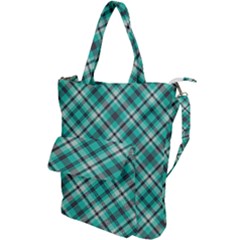 Tartan Scotland Seamless Plaid Pattern Vintage Check Color Square Geometric Texture Shoulder Tote Bag by Wegoenart