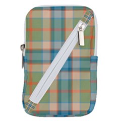 Tartan Scotland Seamless Plaid Pattern Vintage Check Color Square Geometric Texture Belt Pouch Bag (large) by Wegoenart