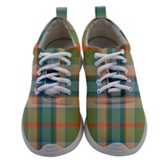 Tartan Scotland Seamless Plaid Pattern Vintage Check Color Square Geometric Texture Women Athletic Shoes