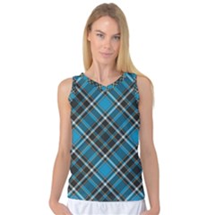 Tartan Scotland Seamless Plaid Pattern Vintage Check Color Square Geometric Texture Women s Basketball Tank Top by Wegoenart