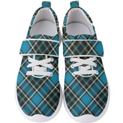 Tartan Scotland Seamless Plaid Pattern Vintage Check Color Square Geometric Texture Men s Velcro Strap Shoes by Wegoenart