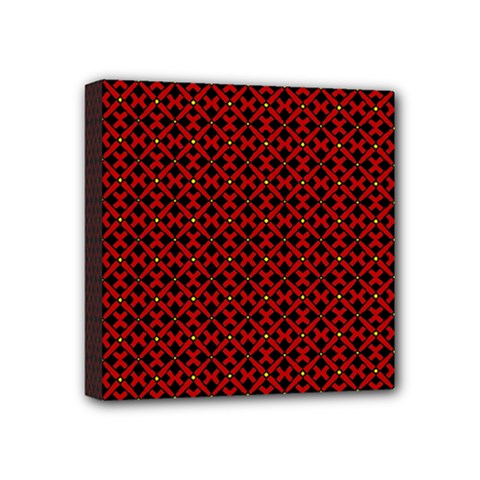 Df Pointsettia Mini Canvas 4  X 4  (stretched) by deformigo