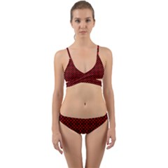 DF Pointsettia Wrap Around Bikini Set