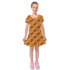 Rby-c-1 Kids  Short Sleeve Velvet Dress