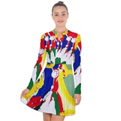 Africa As It Is 1 2 Long Sleeve Panel Dress by bestdesignintheworld