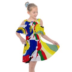 Africa As It Is 1 2 Kids  Shoulder Cutout Chiffon Dress