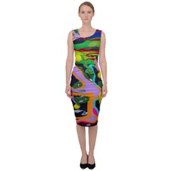 Japan Is So Close 1 2 Sleeveless Pencil Dress by bestdesignintheworld