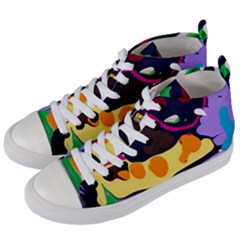 Mushroom,s Life Spin 1 2 Women s Mid-top Canvas Sneakers by bestdesignintheworld