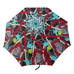 Pussy Butterfly 1 2 Folding Umbrellas by bestdesignintheworld