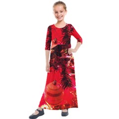 Christmas Tree  1 4 Kids  Quarter Sleeve Maxi Dress by bestdesignintheworld