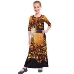 Christmas Tree  1 1 Kids  Quarter Sleeve Maxi Dress by bestdesignintheworld