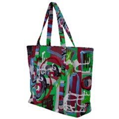 Happy Colors 1 1 Zip Up Canvas Bag by bestdesignintheworld