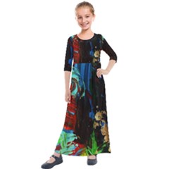 Night 1 2 Kids  Quarter Sleeve Maxi Dress by bestdesignintheworld