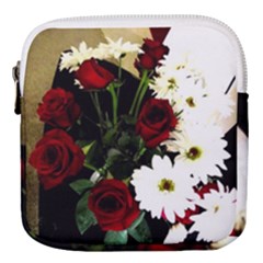 Roses 1 2 Mini Square Pouch by bestdesignintheworld