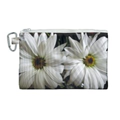 Daisies Canvas Cosmetic Bag (large) by bestdesignintheworld