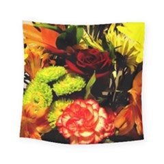 Flowers 1 1 Square Tapestry (small) by bestdesignintheworld