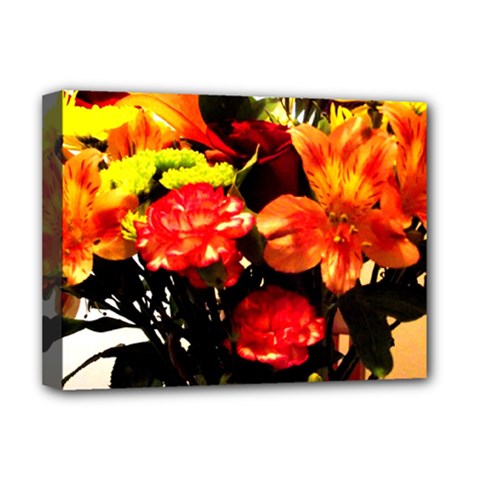 Flowers In A Vase 1 2 Deluxe Canvas 16  X 12  (stretched)  by bestdesignintheworld