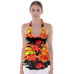 Flowers In A Vase 1 2 Babydoll Tankini Top by bestdesignintheworld