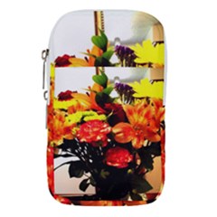 Flowers In A Vase 1 2 Waist Pouch (large) by bestdesignintheworld