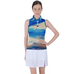 Skydiving 1 1 Women s Sleeveless Polo Tee by bestdesignintheworld