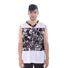 Marble Texture Men s Basketball Tank Top by letsbeflawed