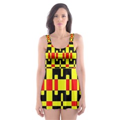 Rby-c-1-7 Skater Dress Swimsuit by ArtworkByPatrick