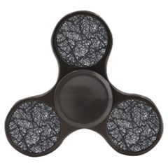 Black And White Dark Abstract Texture Print Finger Spinner by dflcprintsclothing