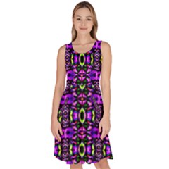 Abstract-r-5 Knee Length Skater Dress With Pockets by ArtworkByPatrick
