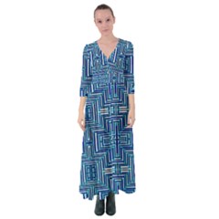 ABSTRACT-R-7 Button Up Maxi Dress