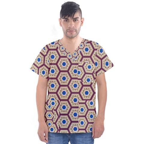 Tiriddo Men s V-neck Scrub Top by deformigo