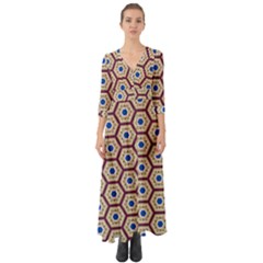 Tiriddo Button Up Boho Maxi Dress