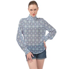 Chiccoli High Neck Long Sleeve Chiffon Top by deformigo