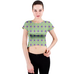 Traggina Crew Neck Crop Top by deformigo