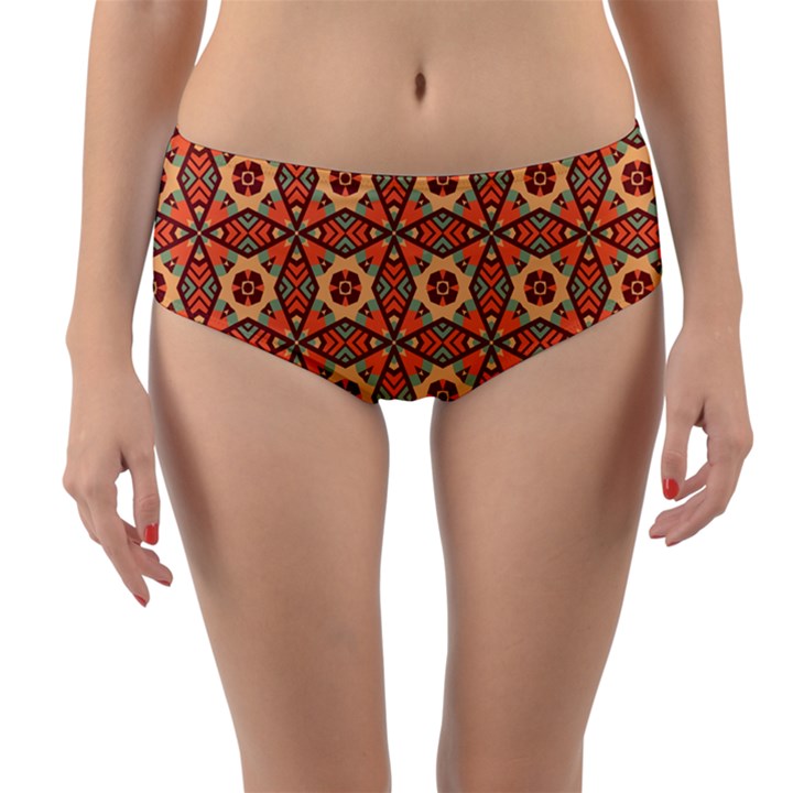 Miglieri Reversible Mid-Waist Bikini Bottoms