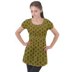 Teressa Puff Sleeve Tunic Top by deformigo