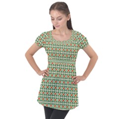 Masella Puff Sleeve Tunic Top by deformigo