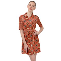 Dragonfly Belted Shirt Dress by deformigo