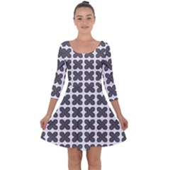 Argenta Quarter Sleeve Skater Dress