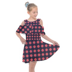 Maria Mai Kids  Shoulder Cutout Chiffon Dress