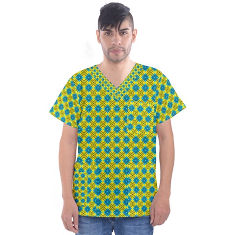 Bisento Men s V-neck Scrub Top by deformigo