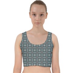 Sotira Velvet Racer Back Crop Top